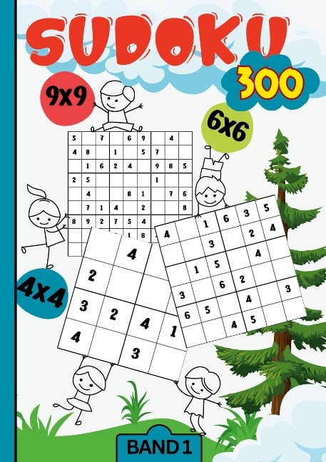 Sudoku Kids- 300 Sudoku für Kinder ab 6-8 Jahren - Mira König