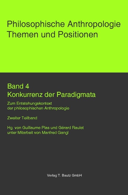 Konkurrenz der Paradigmata. - 