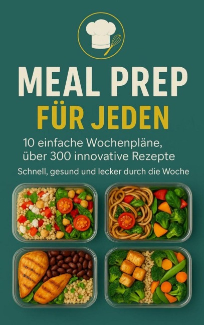 Meal Prep für Jeden: 10 einfache Wochenpläne, über 300 innovative Rezepte-Schnell, gesund und lecker durch die Woche - Erika Walter