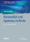 Cover-Bild zum Titel 'Rationalität und Egoismus im Recht' von 'Jana Maruschke'