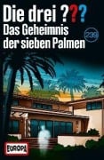 Cover-Bild zum Titel 'Folge 239: Das Geheimnis der sieben Palmen' von 'Die Drei ???'