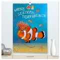 Meine lustigen Tierfeunde (hochwertiger Premium Wandkalender 2024 DIN A2 hoch), Kunstdruck in Hochglanz - Marion Krätschmer