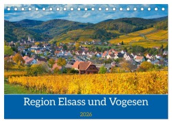 Cover-Bild zum Titel 'Region Elsass und Vogesen (Tischkalender 2026 DIN A5 quer), CALVENDO Monatskalender' von 'Tanja Voigt'