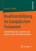 Cover-Bild zum Titel 'Koalitionsbildung im Europäischen Parlament' von 'Karsten Schmitz'