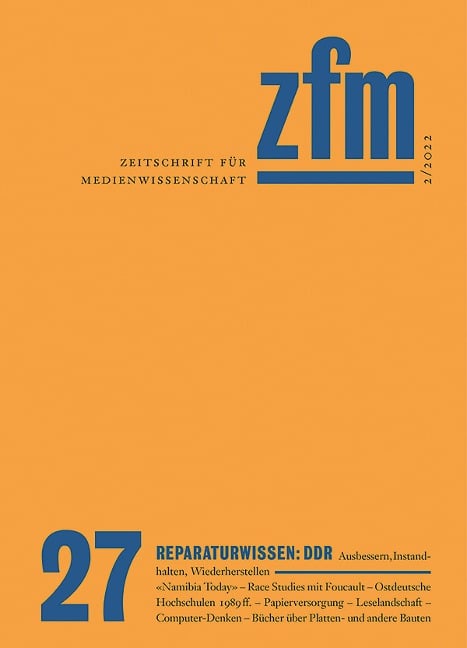 Zeitschrift für Medienwissenschaft 27 - 