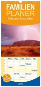 Familienplaner 2026 - Outback Australien mit 5 Spalten (Wandkalender, 21 x 45 cm) CALVENDO - Christoph Schaarschmidt