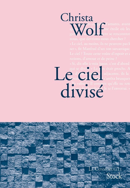 Le ciel divisé - Christa Wolf