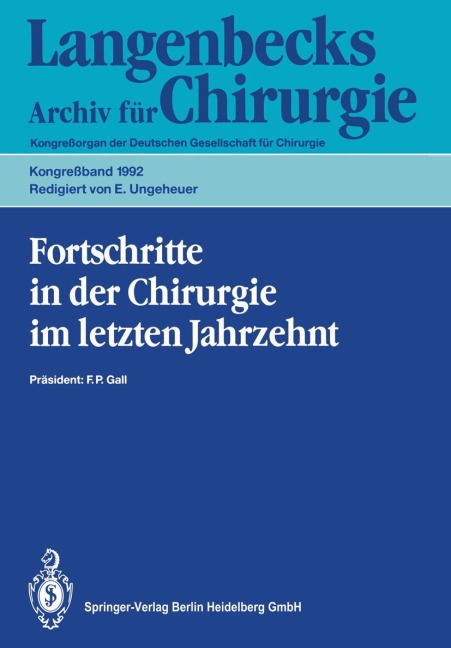 Fortschritte in der Chirurgie im letzten Jahrzehnt - 