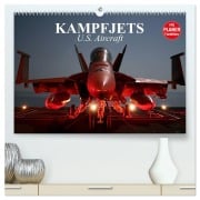 Cover-Bild zum Titel 'Kampfjets. U.S. Aircraft (hochwertiger Premium Wandkalender 2026 DIN A2 quer), Kunstdruck in Hochglanz' von 'Elisabeth Stanzer'