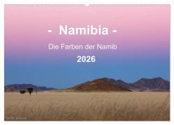 Cover-Bild zum Titel 'Namibia - Die Farben der Namib (Wandkalender 2026 DIN A2 quer), CALVENDO Monatskalender' von 'Sandra Schänzer'