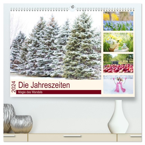 Die Jahreszeiten. Magie des Wandels (hochwertiger Premium Wandkalender 2024 DIN A2 quer), Kunstdruck in Hochglanz - Elisabeth Stanzer