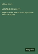 Cover-Bild zum Titel 'La bataille de Kossovo' von 'Adolphe D'Avril'