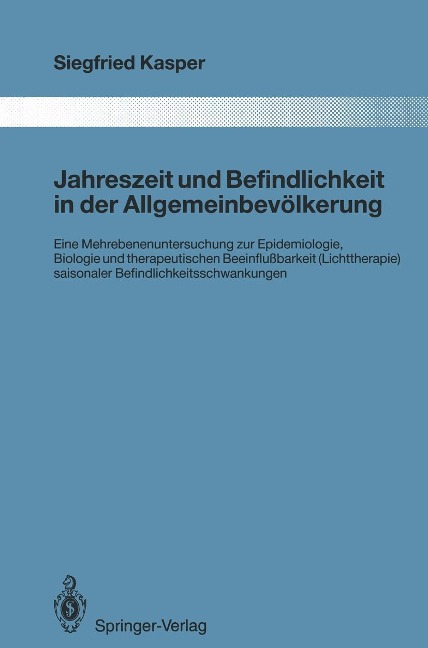 Jahreszeit und Befindlichkeit in der Allgemeinbevölkerung - Siegfried Kasper