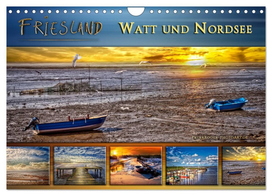 Friesland - Watt und Nordsee (Wandkalender 2026 DIN A4 quer), CALVENDO Monatskalender - Peter Roder