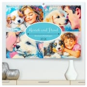 Cover-Bild zum Titel 'Mensch und Hund. Herzensverbindungen (hochwertiger Premium Wandkalender 2026 DIN A2 quer), Kunstdruck in Hochglanz' von 'Rose Hurley'