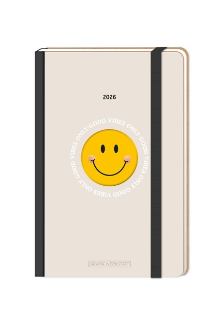 Terminplaner LetterArt 2026 Smiley - 