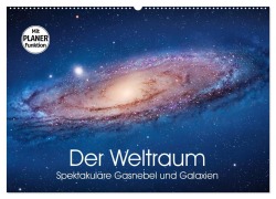 Cover-Bild zum Titel 'Der Weltraum. Spektakuläre Gasnebel und Galaxien (Wandkalender 2026 DIN A2 quer), CALVENDO Monatskalender' von 'Elisabeth Stanzer'