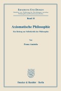 Cover-Bild zum Titel 'Axiomatische Philosophie.' von 'Franz Austeda'