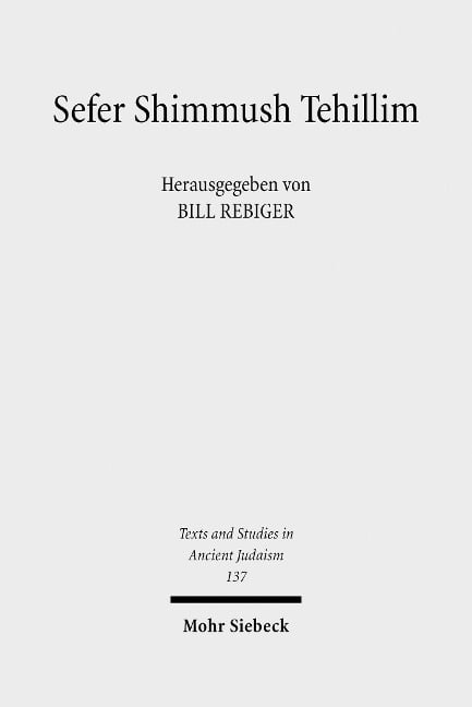 Sefer Shimmush Tehillim - Buch vom magischen Gebrauch der Psalmen - 
