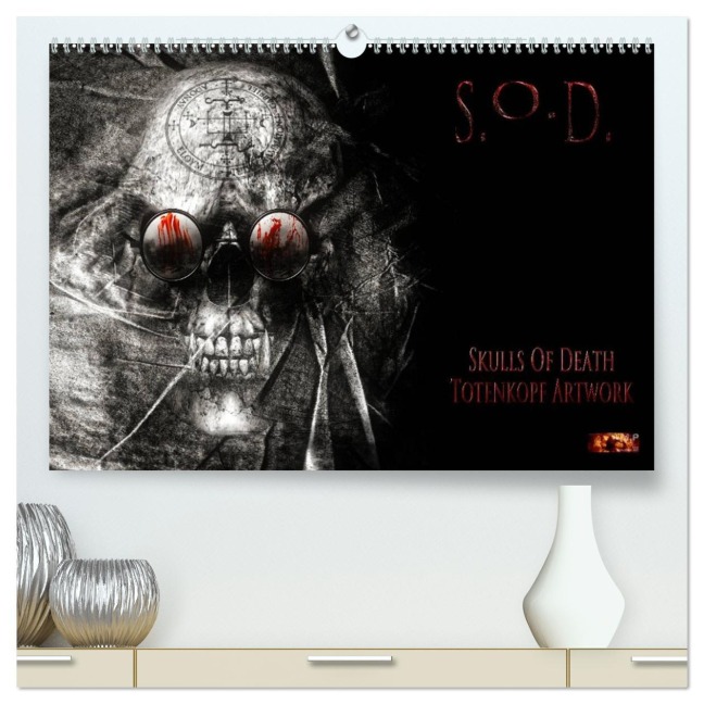 S.O.D. - Skulls Of Death Vol. II - Totenkopf Artworks (hochwertiger Premium Wandkalender 2026 DIN A2 quer), Kunstdruck in Hochglanz - Mario Heyer (Mtp Art)