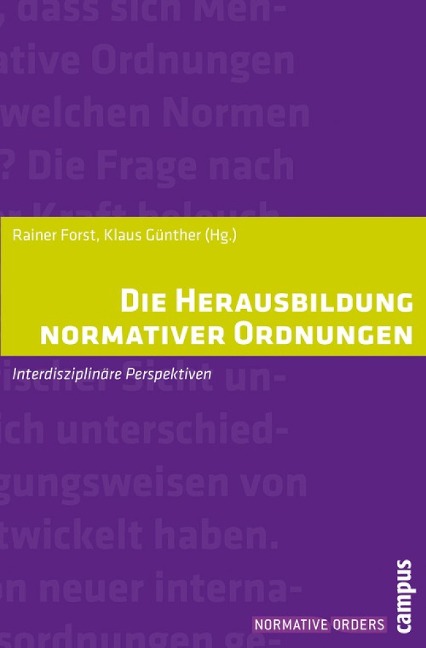 Die Herausbildung normativer Ordnungen - 