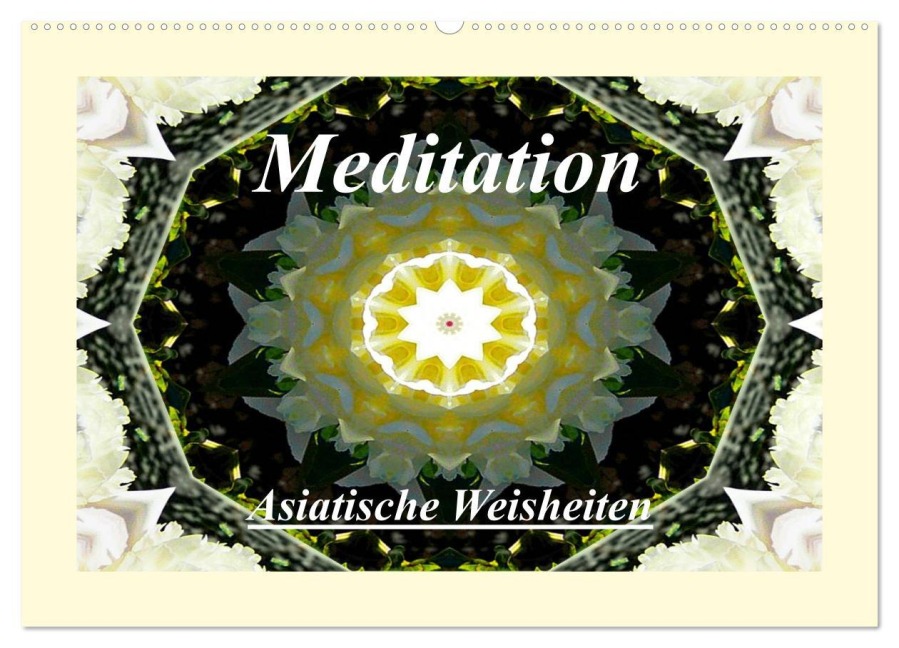 Meditation - Asiatische Weisheiten (Wandkalender 2025 DIN A2 quer), CALVENDO Monatskalender - Art-Motiva Art-Motiva