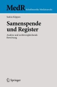 Cover-Bild zum Titel 'Samenspende und Register' von 'Saskia Köppen'