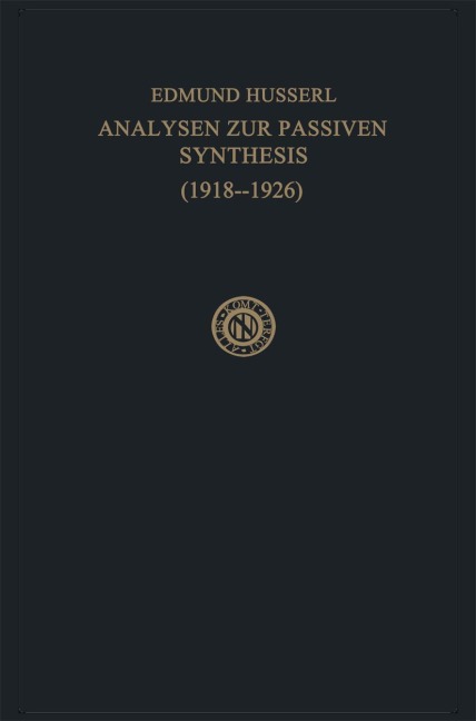 Analysen zur Passiven Synthesis - M. Fleischer, Edmund Husserl