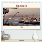 Cover-Bild zum Titel 'Hamburg Hafen (hochwertiger Premium Wandkalender 2026 DIN A2 quer), Kunstdruck in Hochglanz' von 'Heinz Pompsch'