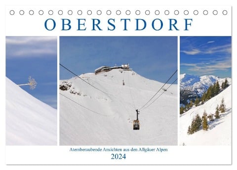 Oberstdorf. Atemberaubende Ansichten aus den Allgäuer Alpen (Tischkalender 2024 DIN A5 quer), CALVENDO Monatskalender - Lucy M. Laube