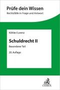 Cover-Bild zum Titel 'Schuldrecht II' von 'Helmut Köhler, Stephan Lorenz'