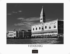 Cover-Bild zum Titel 'Venedig Kalender 2027 schwarz weiss - Wandkalender | Fotokalender Italien 42x55 - mit malerischen Fotos von Venedig , Italien' von ''