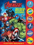 Marvel Avengers - Helden und Schurken - Action-Soundbuch mit 6 Geräuschen und 4 Comicgeschichten für Kinder ab 6 Jahren - 