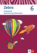 Cover-Bild zum Titel 'Zebra 6. Arbeitsheft Sprache/Lesen/Schreiben Klasse 6. Ausgabe Berlin, Brandenburg' von ''