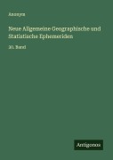Cover-Bild zum Titel 'Neue Allgemeine Geographische und Statistische Ephemeriden' von 'Anonym'