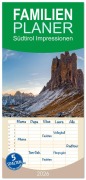 Cover-Bild zum Titel 'Familienplaner 2026 - Südtirol Impressionen mit 5 Spalten (Wandkalender, 21 x 45 cm) CALVENDO' von 'Dirk Meutzner'
