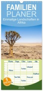 Cover-Bild zum Titel 'Familienplaner 2026 - Einmalige Landschaften in Afrika mit 5 Spalten (Wandkalender, 21 x 45 cm) CALVENDO' von 'Christiane Kulisch'