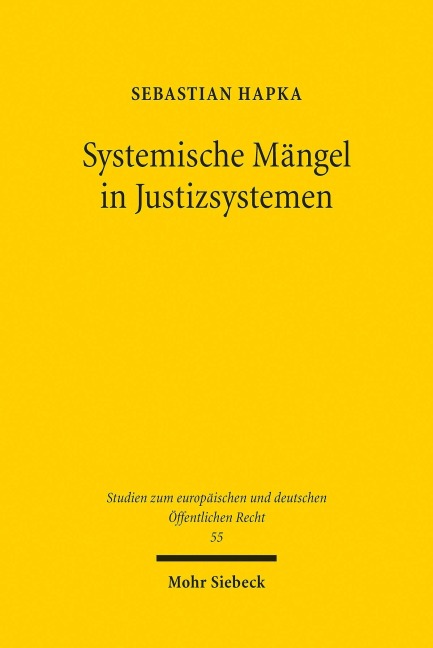Systemische Mängel in Justizsystemen - Sebastian Hapka