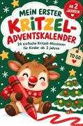 Cover-Bild zum Titel 'Mein erster Kritzel-Adventskalender' von 'Reiner Huber'