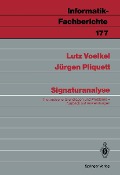 Signaturanalyse - Lutz Voelkel, Jürgen Pliquett