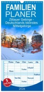 Familienplaner 2026 - Zittauer Gebirge - Deutschlands kleinstes Mittelgebirge mit 5 Spalten (Wandkalender, 21 x 45 cm) CALVENDO - LianeM LianeM