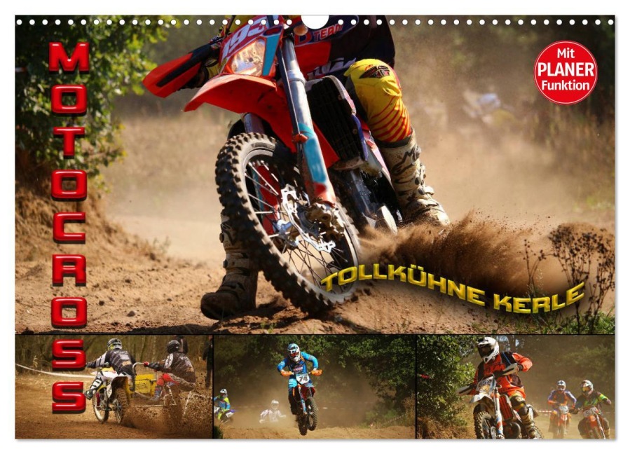 Motocross - tollkühne Kerle (Wandkalender 2026 DIN A3 quer), CALVENDO Monatskalender - Renate Bleicher