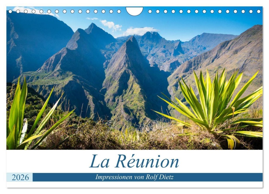 La Réunion - Impressionen von Rolf Dietz (Wandkalender 2026 DIN A4 quer), CALVENDO Monatskalender - Rolf Dietz