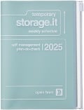 MARK'S 2024/2025 Taschenkalender A6 vertikal, Storage it // Mint - 