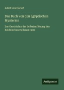 Cover-Bild zum Titel 'Das Buch von den ägyptischen Mysterien' von 'Adolf von Harleß'