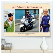 Cover-Bild zum Titel 'Auf Streife in Havanna - Kubas Policia Nacional Revolucionaria (hochwertiger Premium Wandkalender 2026 DIN A2 quer), Kunstdruck in Hochglanz' von 'Henning von Löwis of Menar'