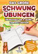 Cover-Bild zum Titel 'Das große Schwungübungen Übungsheft ab 4 Jahre - Tierwelt Edition' von 'Inspirations Lounge'