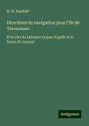 Directions de navigation pour l'île de Terreneuve - H. W. Bayfield