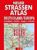 Neuer Straßenatlas Deutschland/Europa 2025/2026 - 