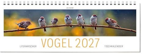 Cover-Bild zum Titel 'Tischkalender Vogel 2027' von 'Vivendi Ars'